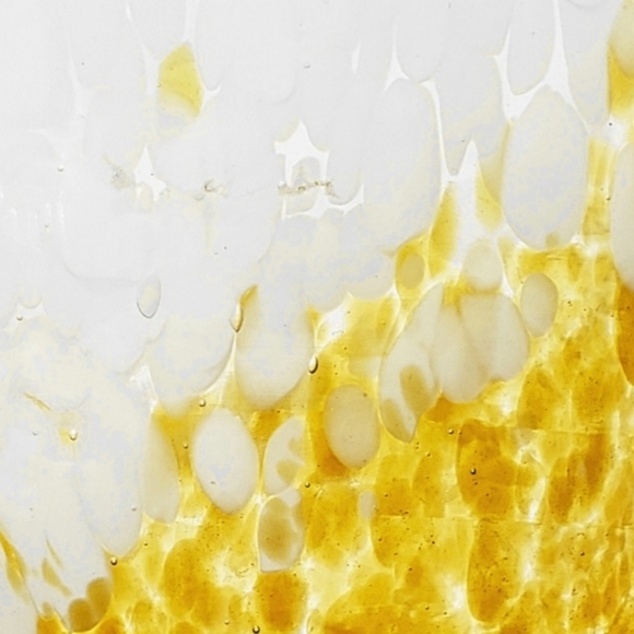 Venini Yellow and White Murano Glass Ice Bucket